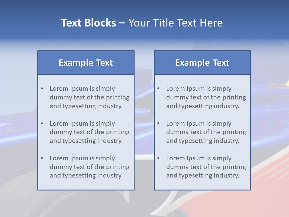 Formula Speed Power PowerPoint Template