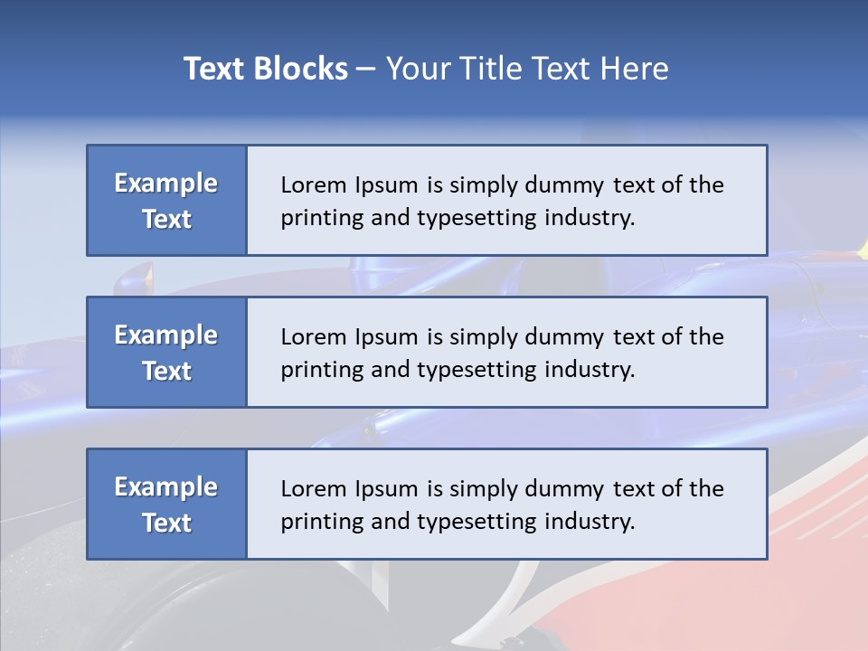 Formula Speed Power PowerPoint Template