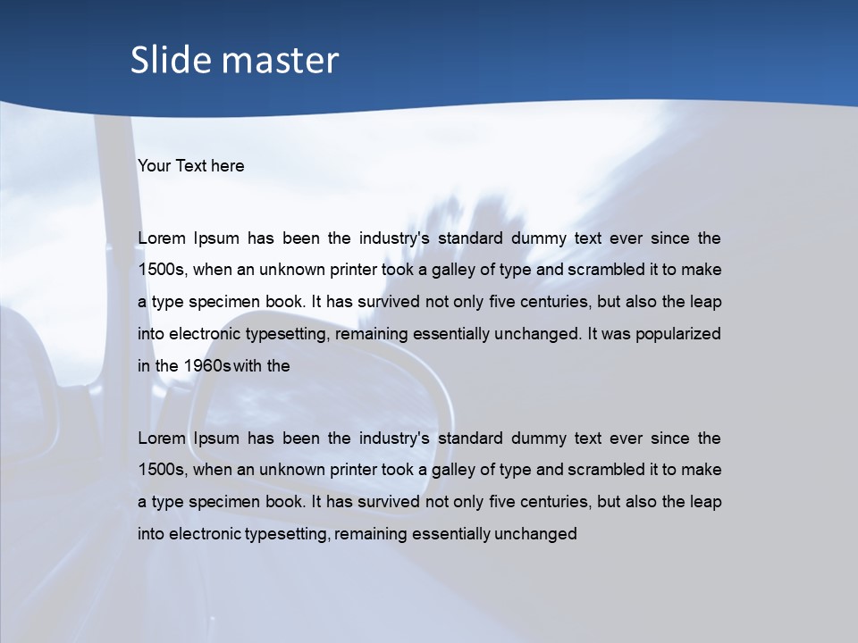 Fast Street Daylight PowerPoint Template