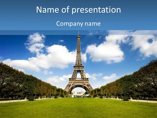 Landscape Building Capital PowerPoint Template