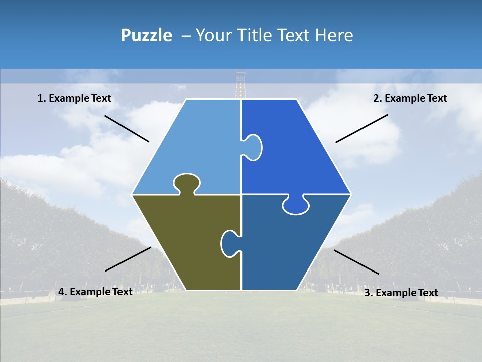 Landscape Building Capital PowerPoint Template