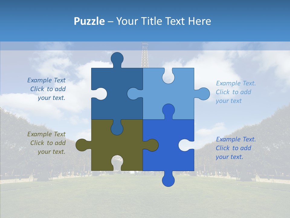 Landscape Building Capital PowerPoint Template
