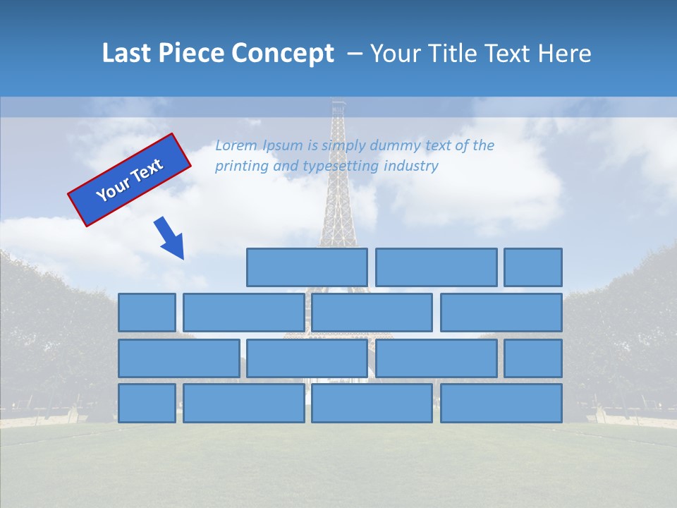 Landscape Building Capital PowerPoint Template