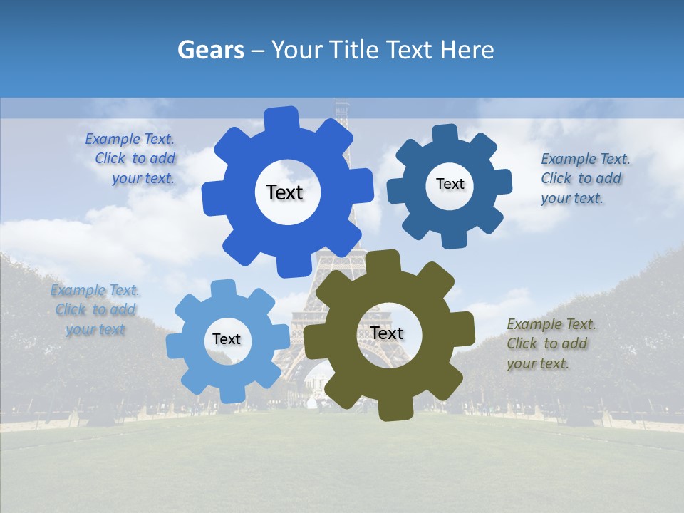 Landscape Building Capital PowerPoint Template