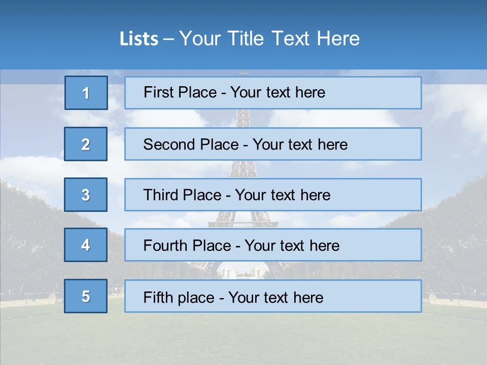 Landscape Building Capital PowerPoint Template