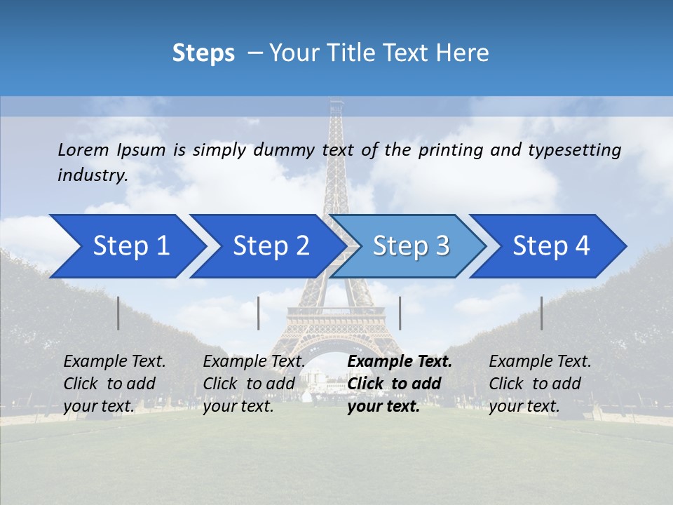 Landscape Building Capital PowerPoint Template