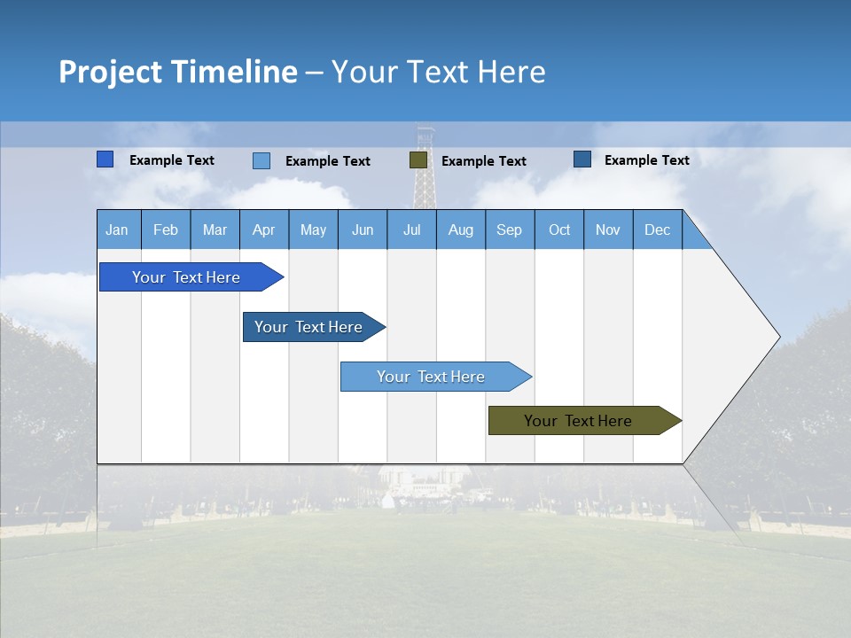 Landscape Building Capital PowerPoint Template