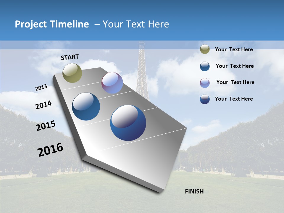 Landscape Building Capital PowerPoint Template