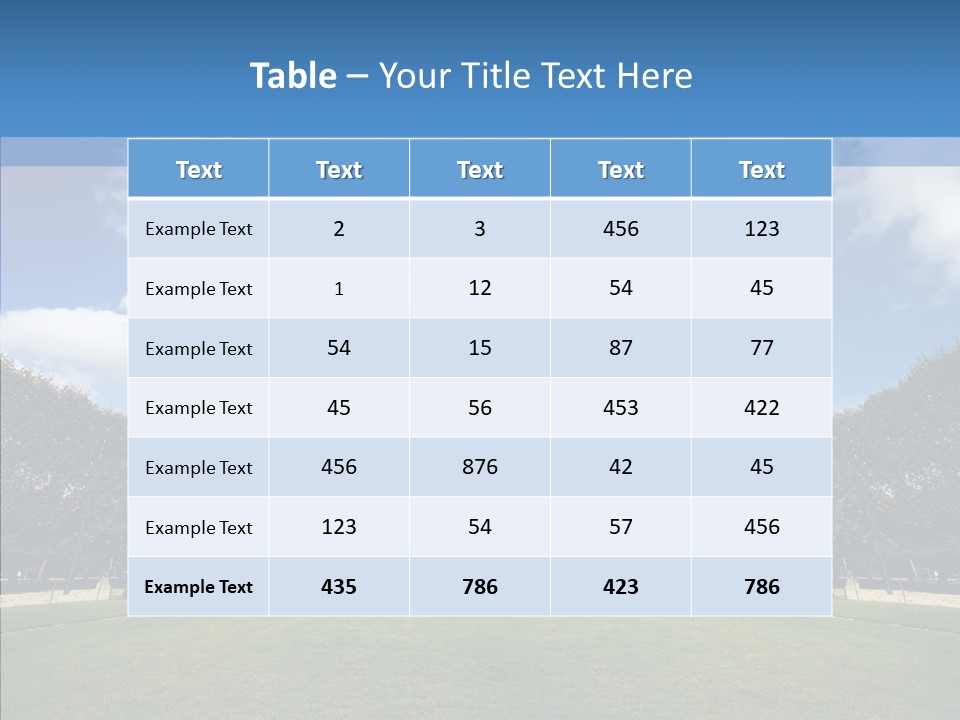 Landscape Building Capital PowerPoint Template