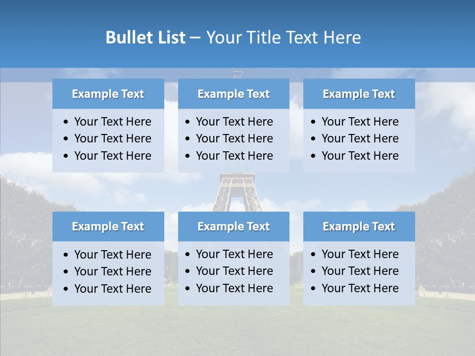Landscape Building Capital PowerPoint Template