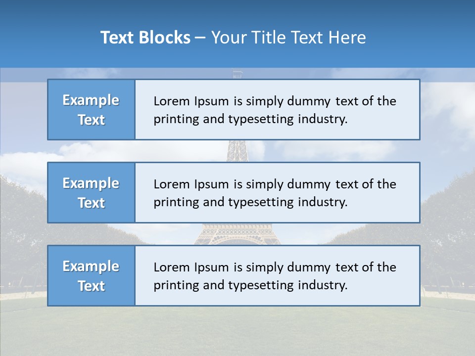 Landscape Building Capital PowerPoint Template