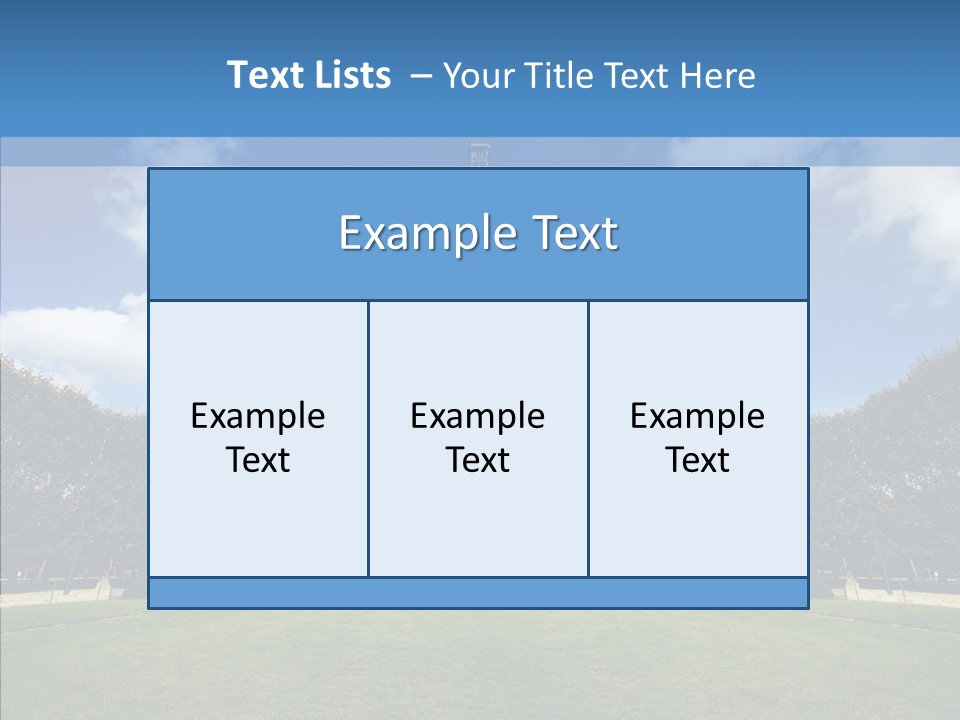 Landscape Building Capital PowerPoint Template