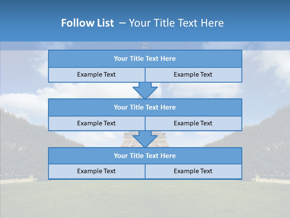 Landscape Building Capital PowerPoint Template