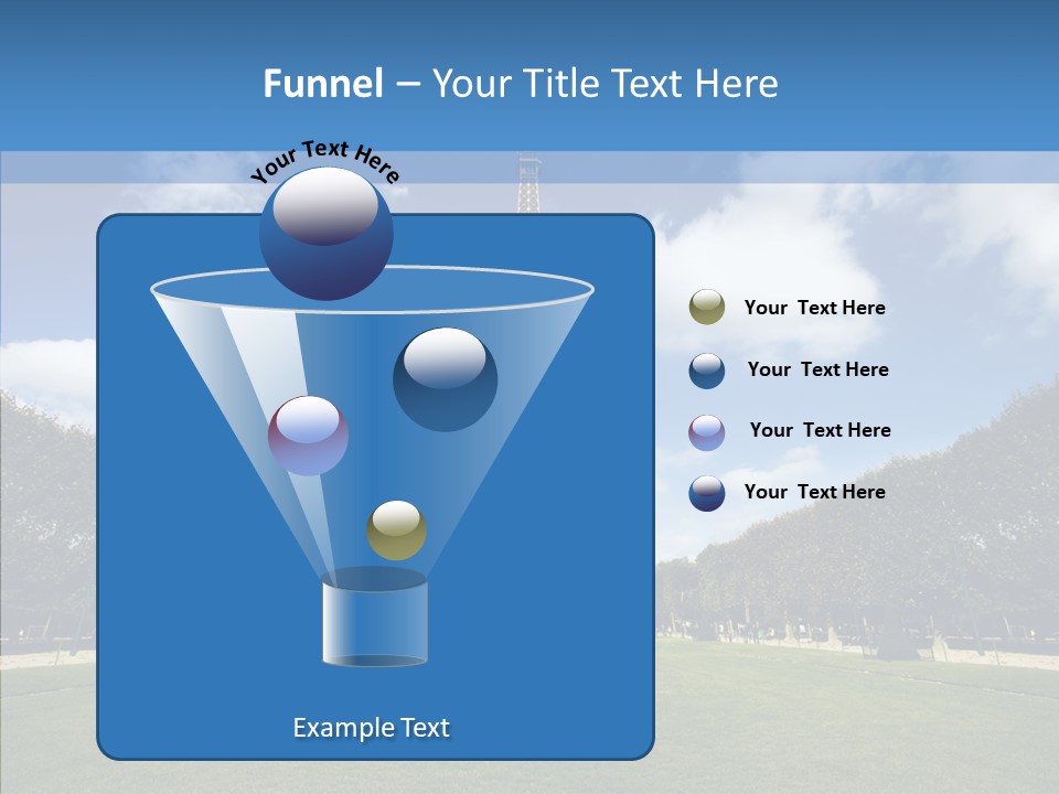 Landscape Building Capital PowerPoint Template