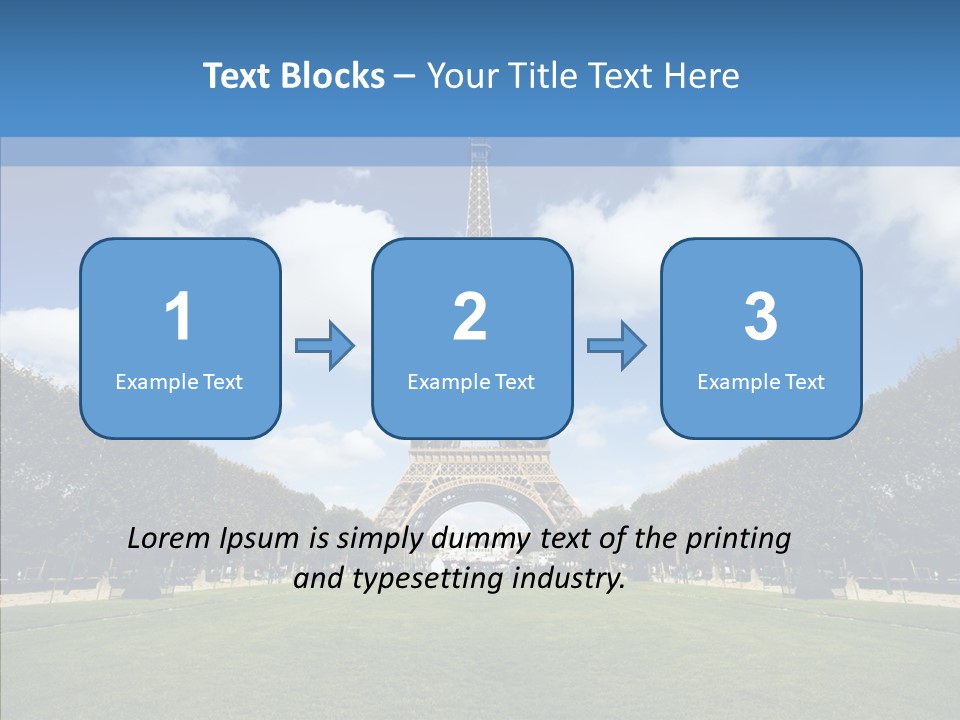 Landscape Building Capital PowerPoint Template