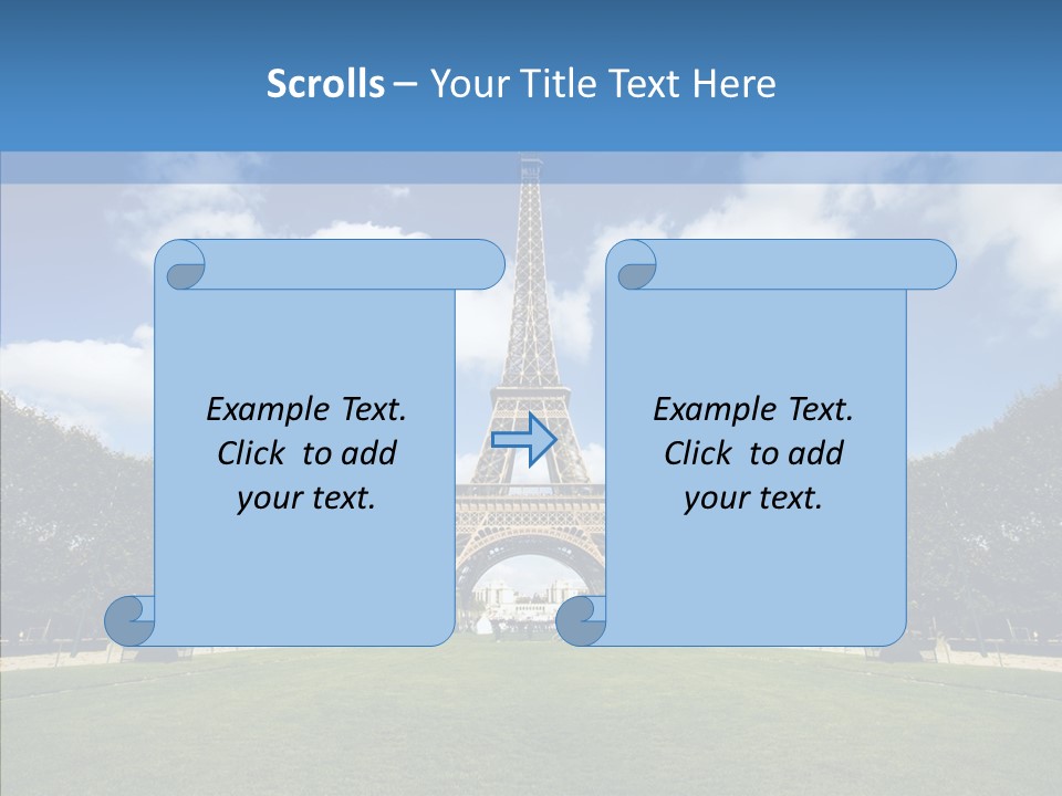 Landscape Building Capital PowerPoint Template