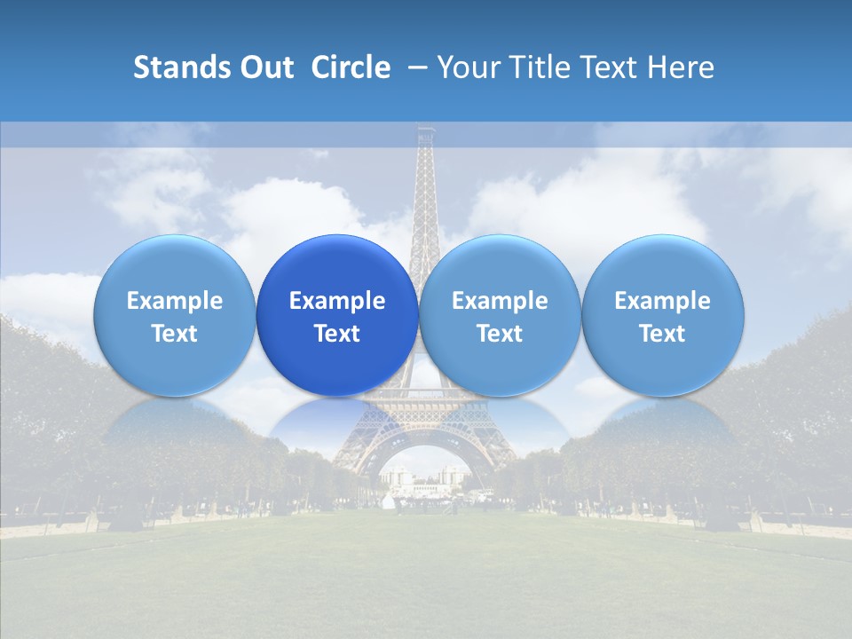 Landscape Building Capital PowerPoint Template