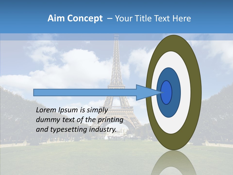 Landscape Building Capital PowerPoint Template