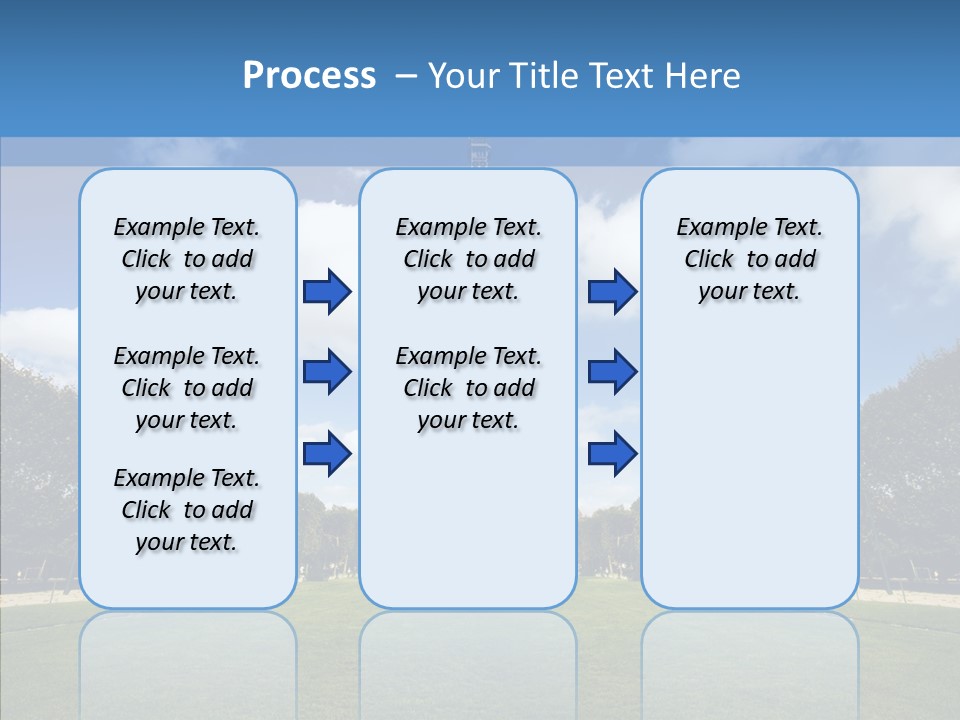Landscape Building Capital PowerPoint Template