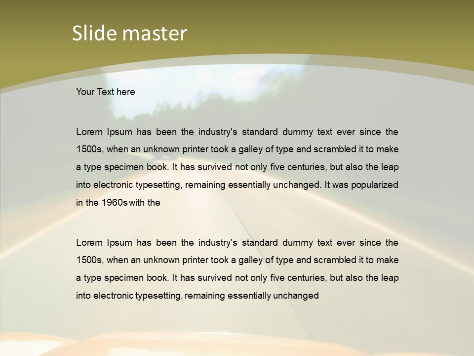 Movement Accident Abstract PowerPoint Template