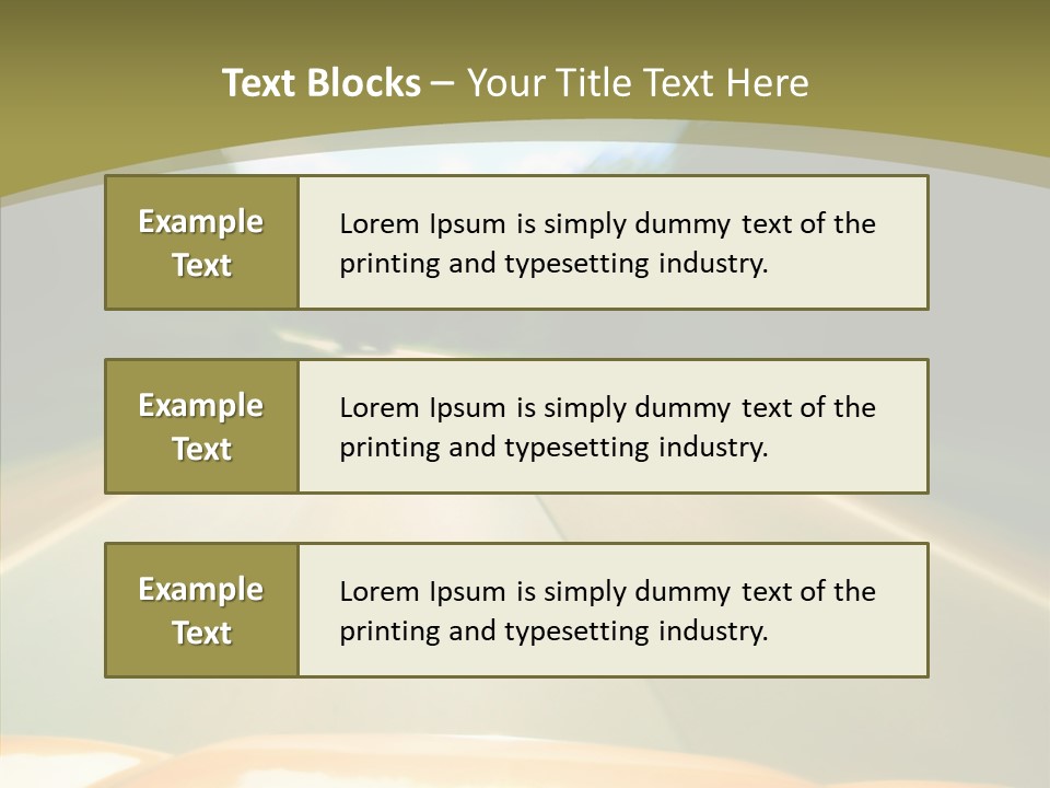 Movement Accident Abstract PowerPoint Template