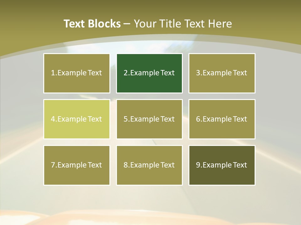 Movement Accident Abstract PowerPoint Template