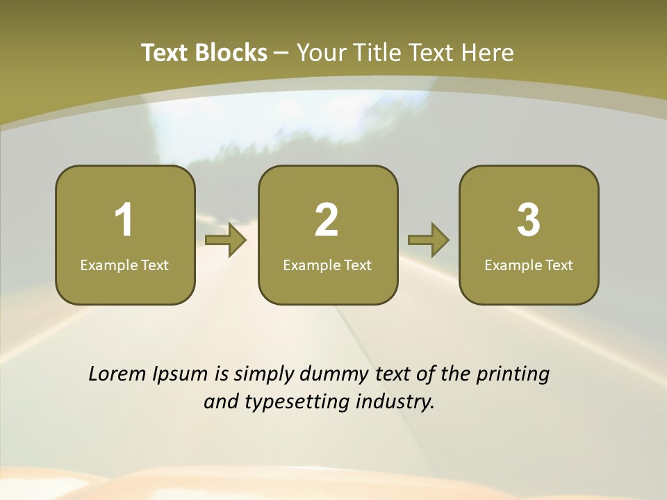 Movement Accident Abstract PowerPoint Template