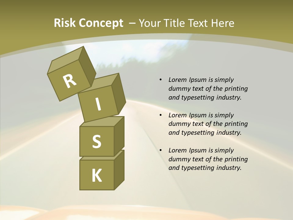 Movement Accident Abstract PowerPoint Template