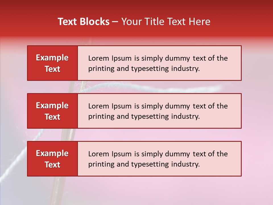 Tailor Item Craft PowerPoint Template