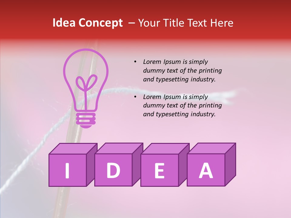 Tailor Item Craft PowerPoint Template