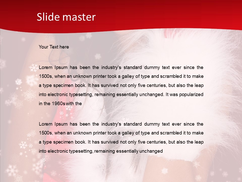 Girl Makeup Lady PowerPoint Template