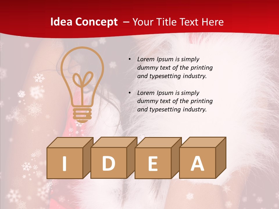 Girl Makeup Lady PowerPoint Template