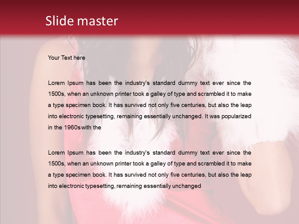 Makeover Babe White PowerPoint Template