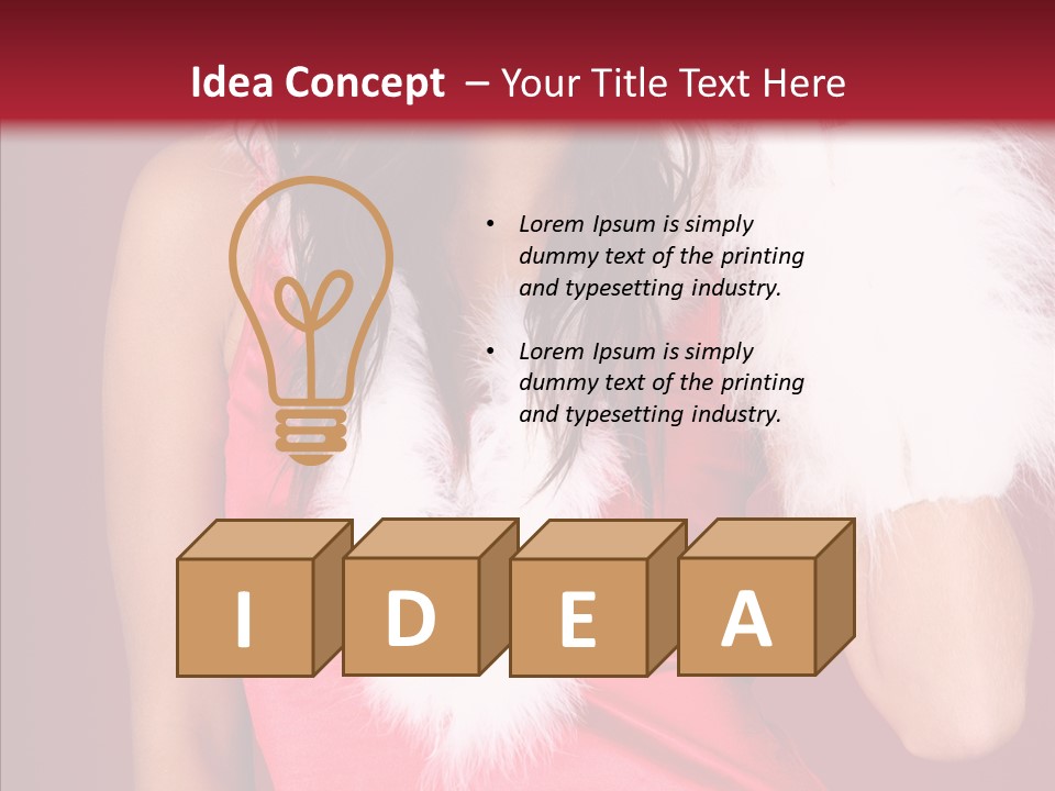 Makeover Babe White PowerPoint Template