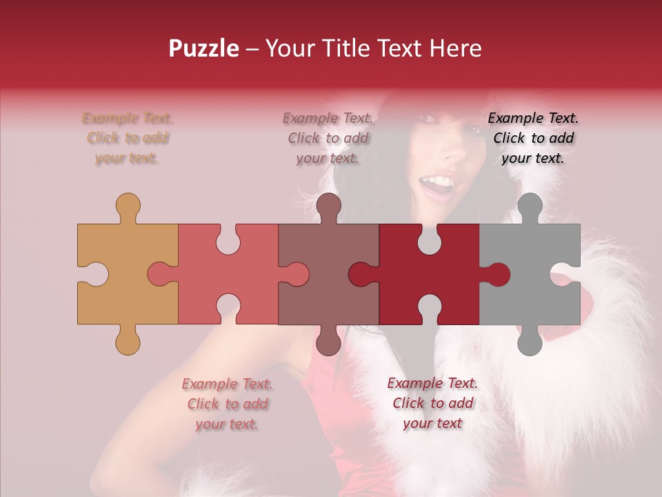 Brunette Hood Sensual PowerPoint Template