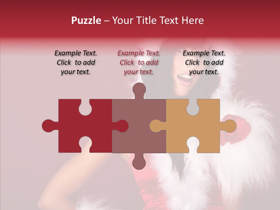 Brunette Hood Sensual PowerPoint Template