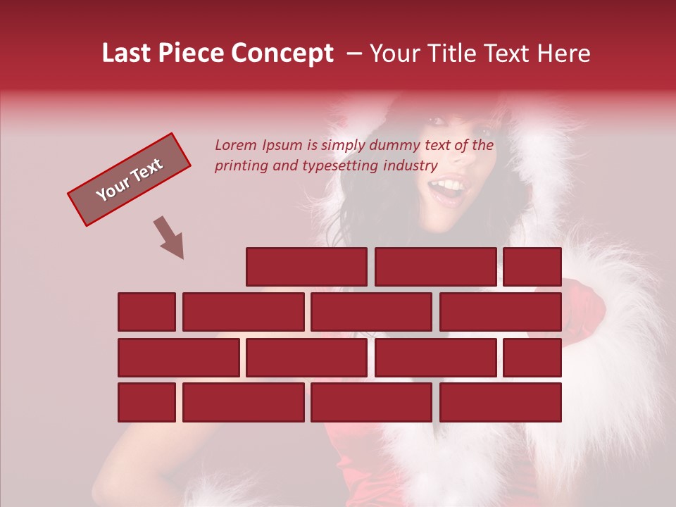 Brunette Hood Sensual PowerPoint Template