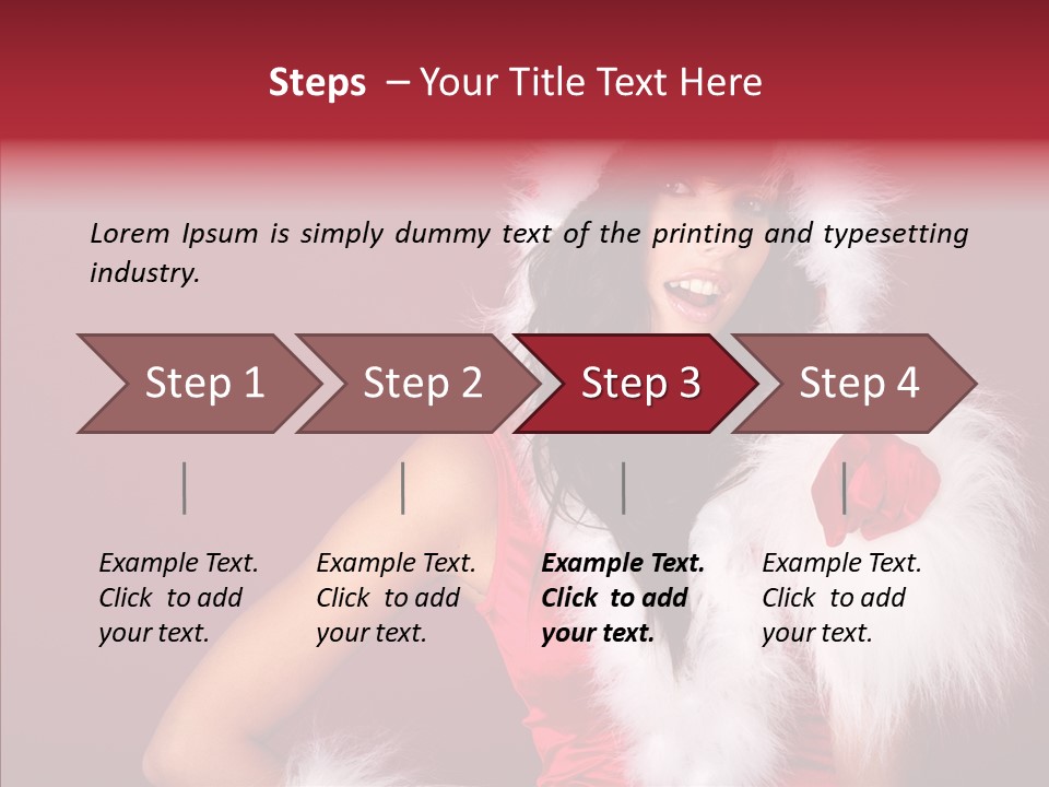 Brunette Hood Sensual PowerPoint Template