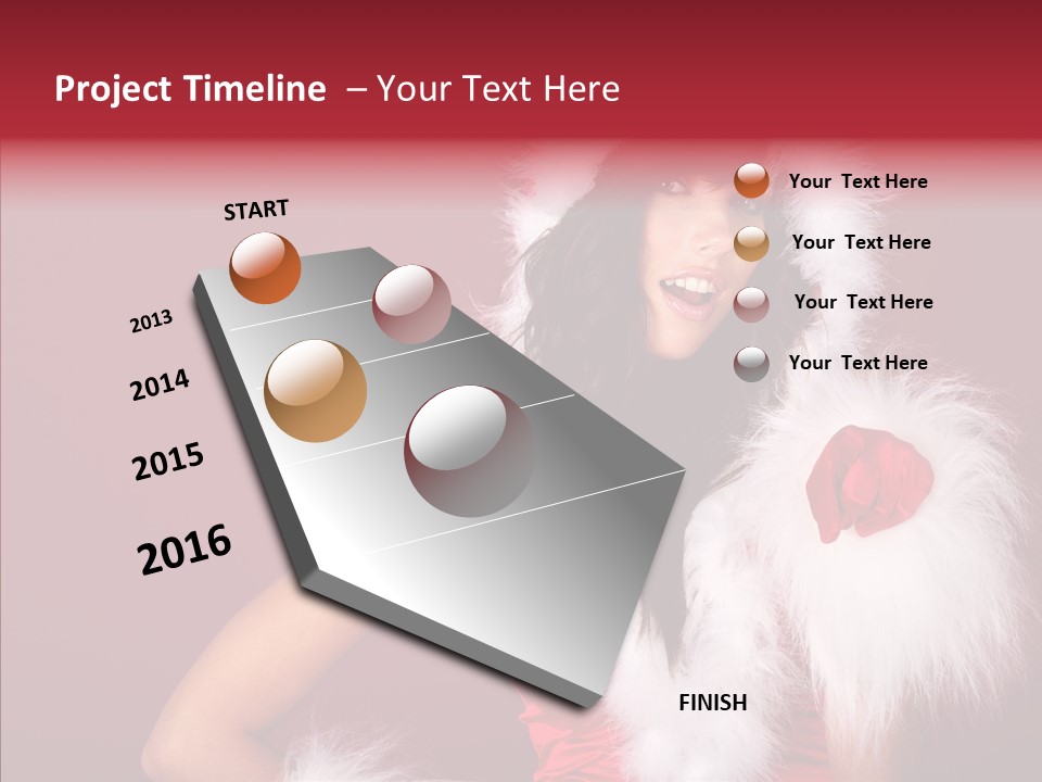 Brunette Hood Sensual PowerPoint Template