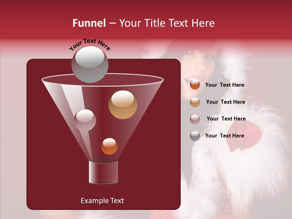 Brunette Hood Sensual PowerPoint Template