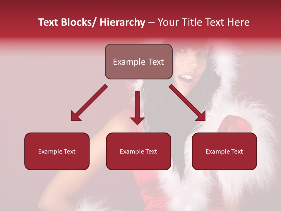 Brunette Hood Sensual PowerPoint Template
