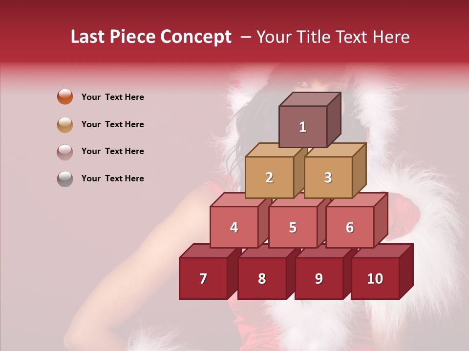 Brunette Hood Sensual PowerPoint Template