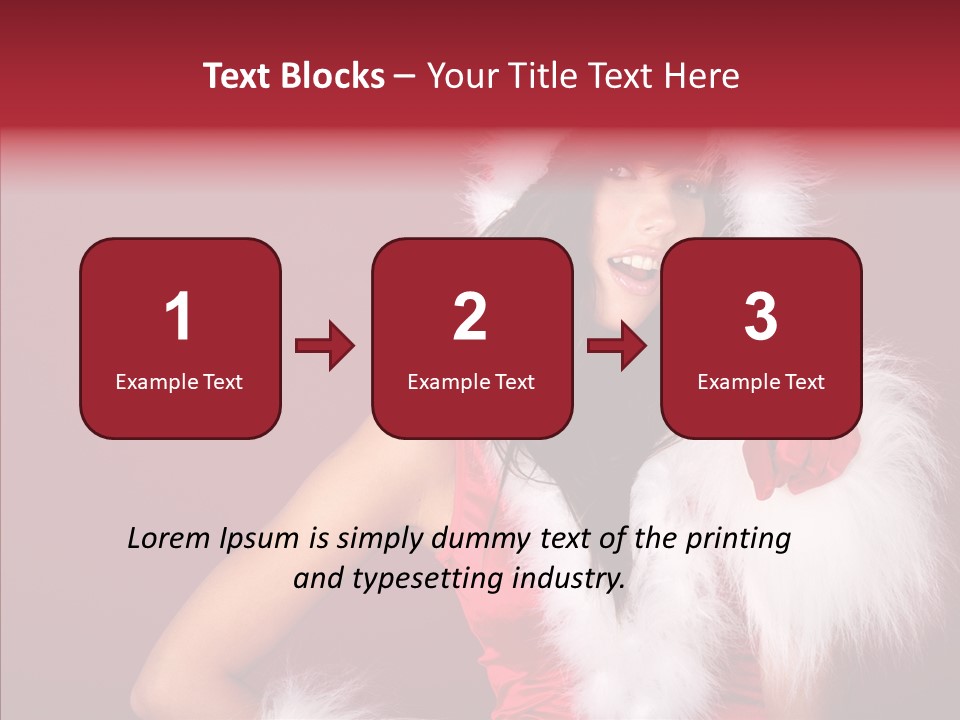 Brunette Hood Sensual PowerPoint Template