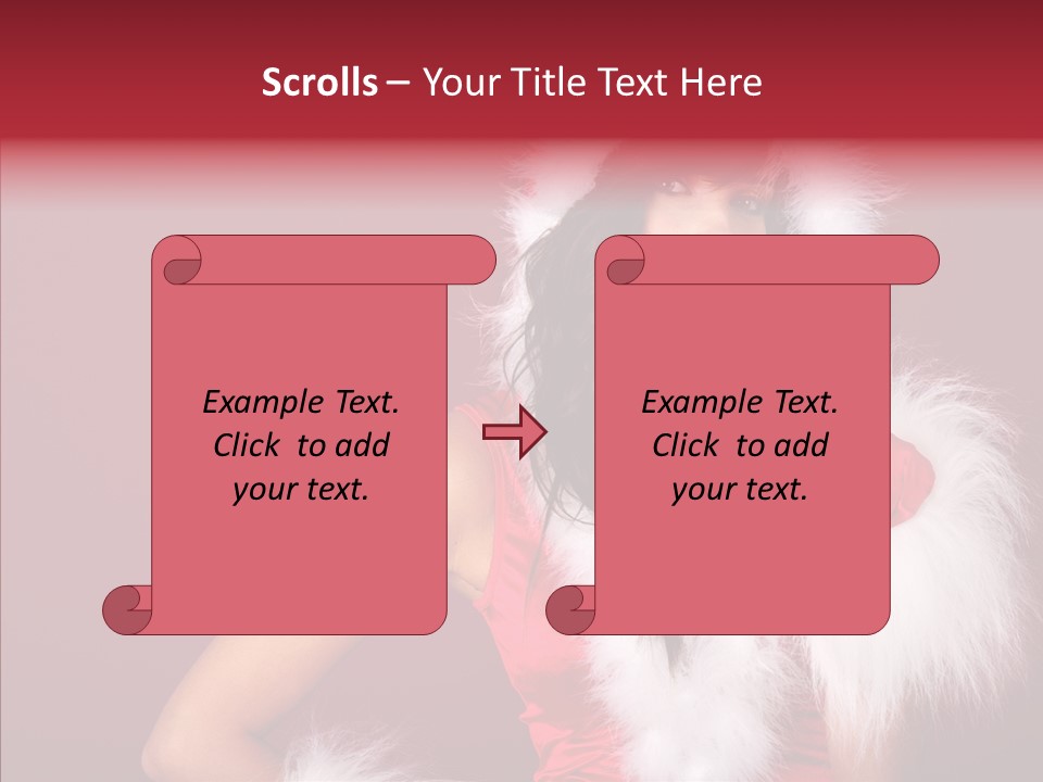 Brunette Hood Sensual PowerPoint Template