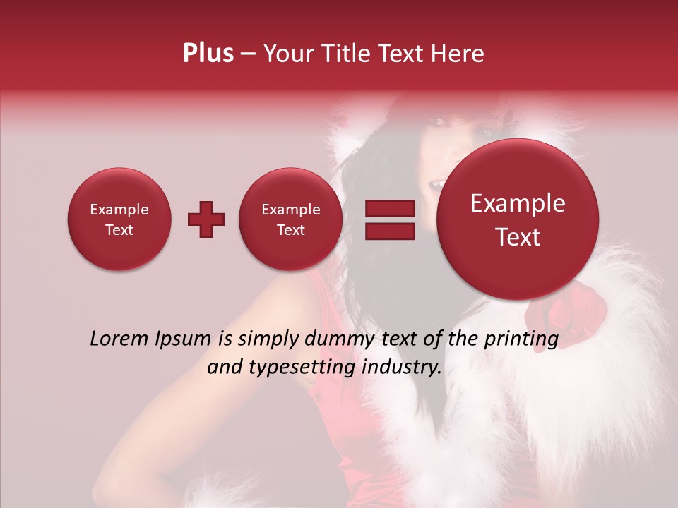 Brunette Hood Sensual PowerPoint Template