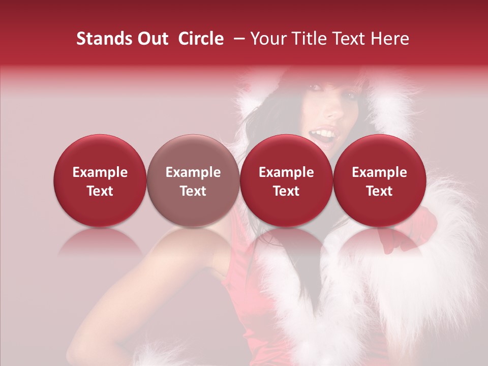Brunette Hood Sensual PowerPoint Template