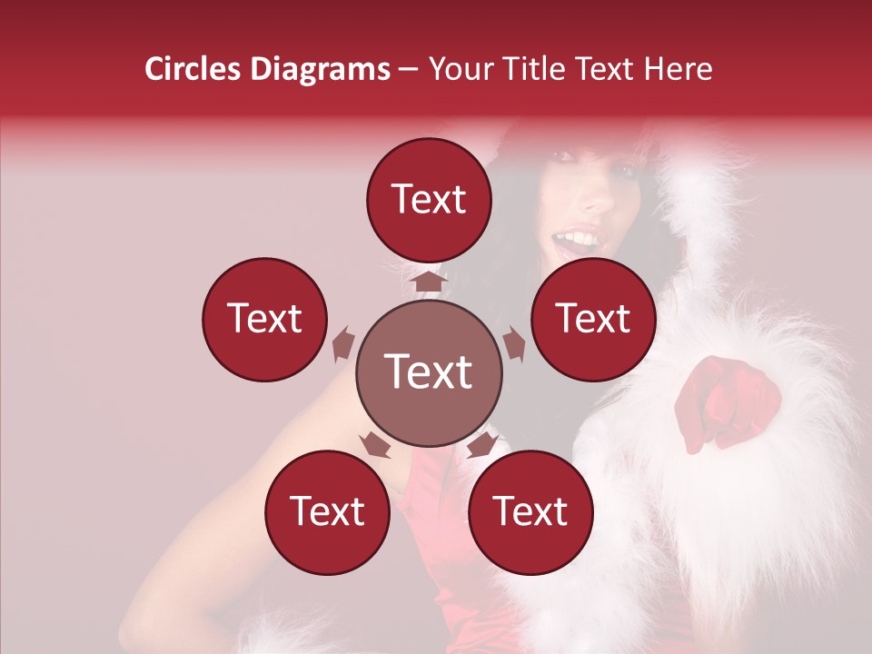 Brunette Hood Sensual PowerPoint Template