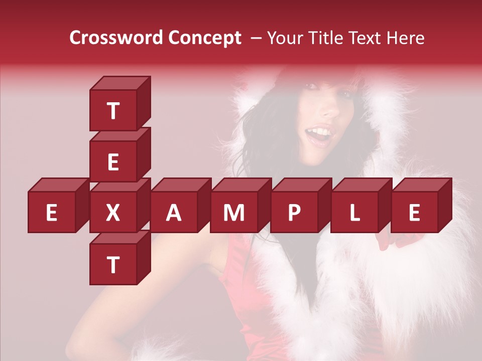 Brunette Hood Sensual PowerPoint Template