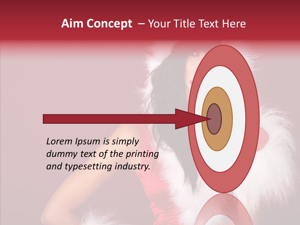 Brunette Hood Sensual PowerPoint Template
