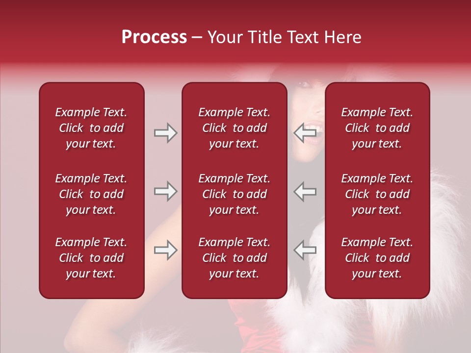 Brunette Hood Sensual PowerPoint Template